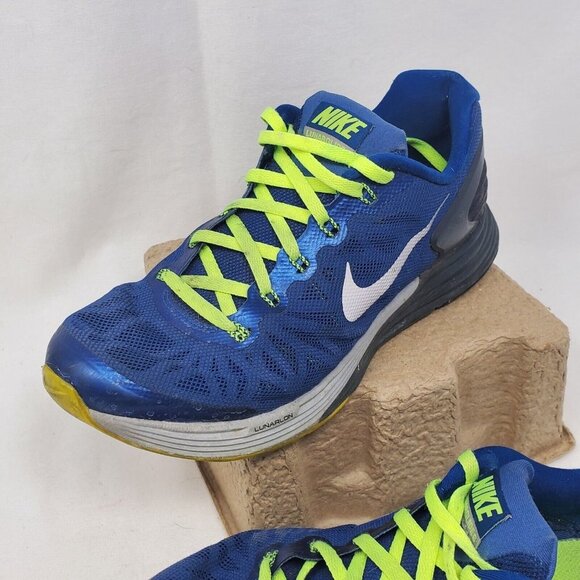 Nike Womens Lunarglide 6 654155-400 Blue Running Shoes Sneakers Size 5.5Y - Picture 3 of 11